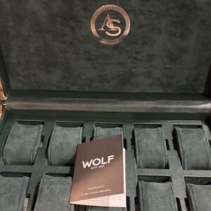 WOLF Emerald Green Watch Case